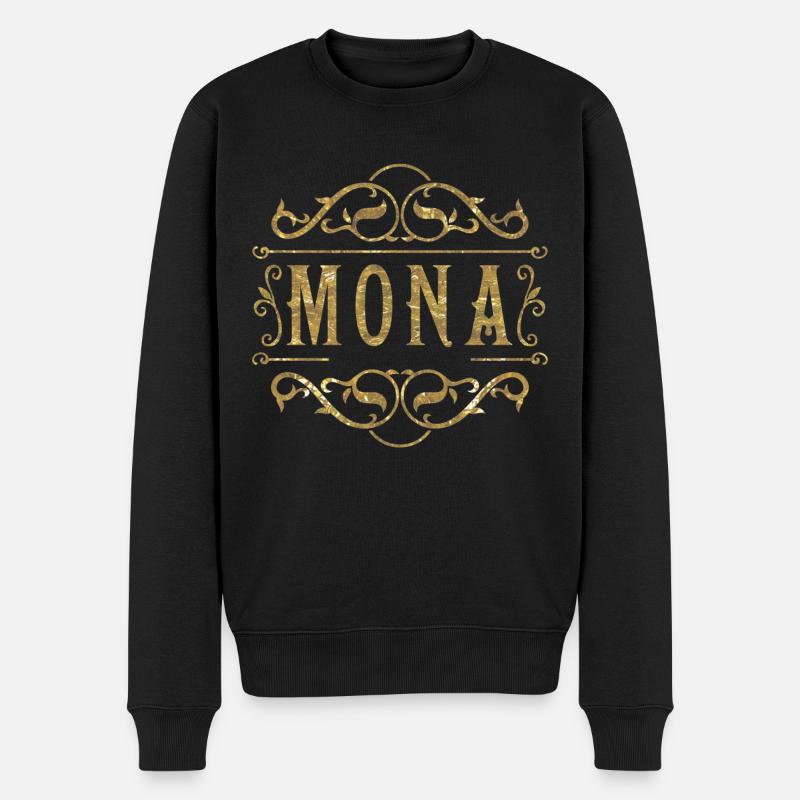 Mona or - Pull Premium bio Homme - noir