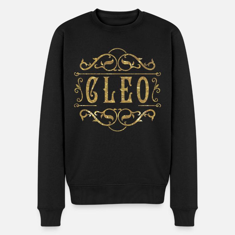 Cleo gold - Männer Premium Bio Pullover - Schwarz