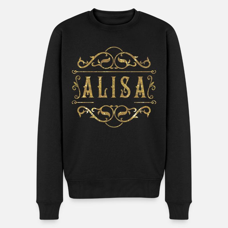 Alisa or - Pull Premium bio Homme - noir
