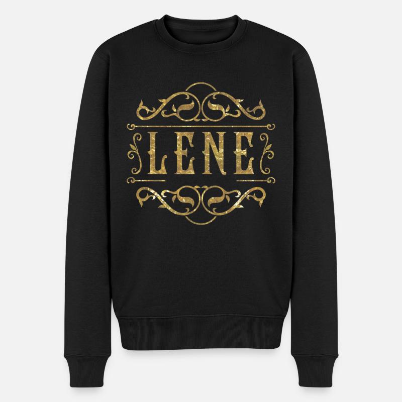 Lene gold - Männer Premium Bio Pullover - Schwarz