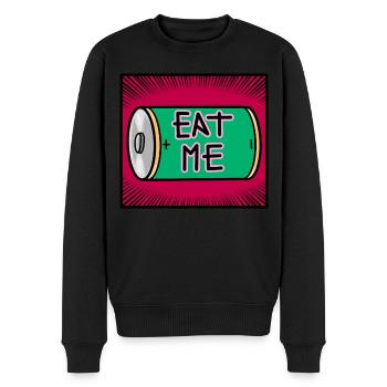 Eat Me - Pull Premium bio Homme - noir - Devant - Nico (187cm)