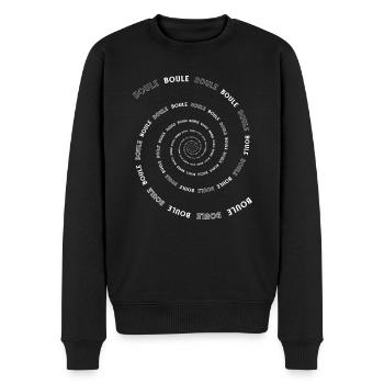 Boulekugel Pétanque Outfit für Bouler Boules - Männer Premium Bio Pullover - Schwarz - Vorne - Nico (187cm)