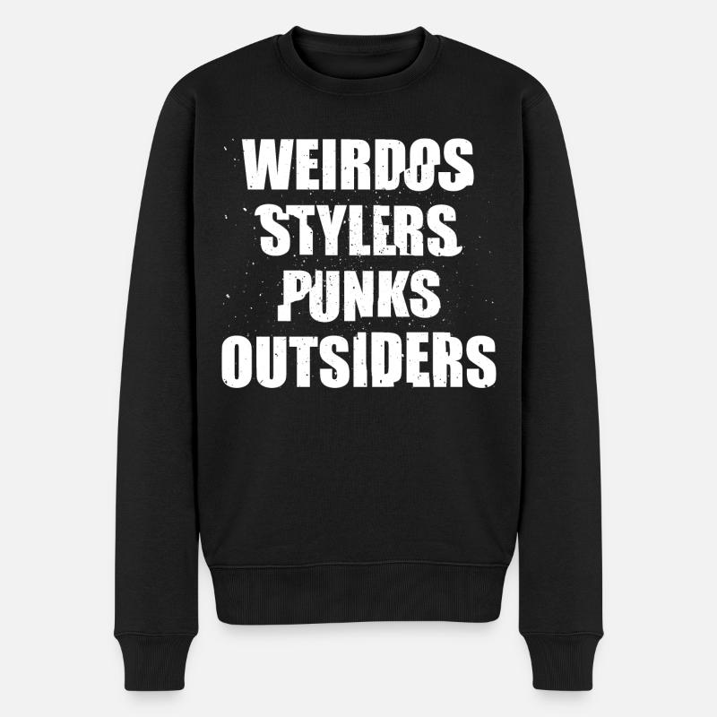 Weird Weirdo Weirdos Graphique - Pull Premium bio Homme - noir