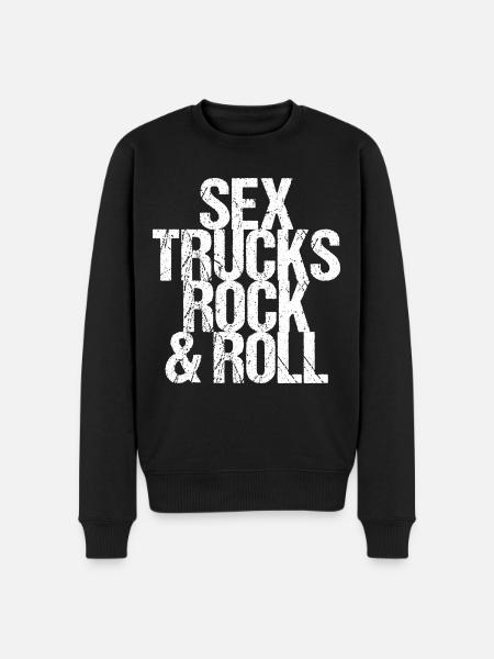 Sex Trucks Rock n Roll Sexy Truck Driver Gift - Mannen Premium Bio sweater - zwart