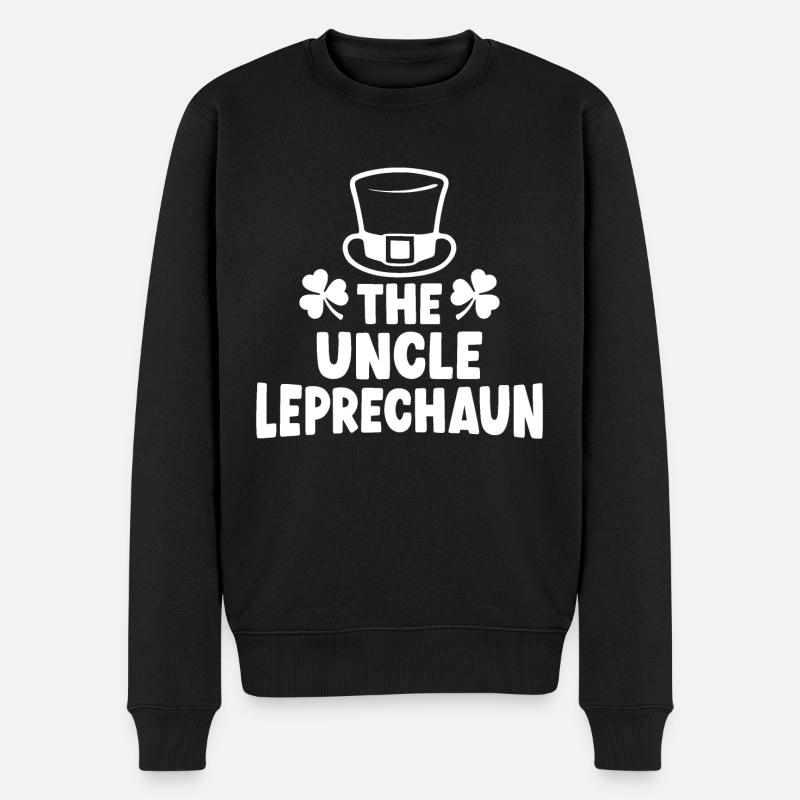 L’oncle Leprechaun - Pull Premium bio Homme - noir