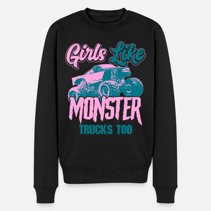Camion monstre - Pull Premium bio Homme - noir