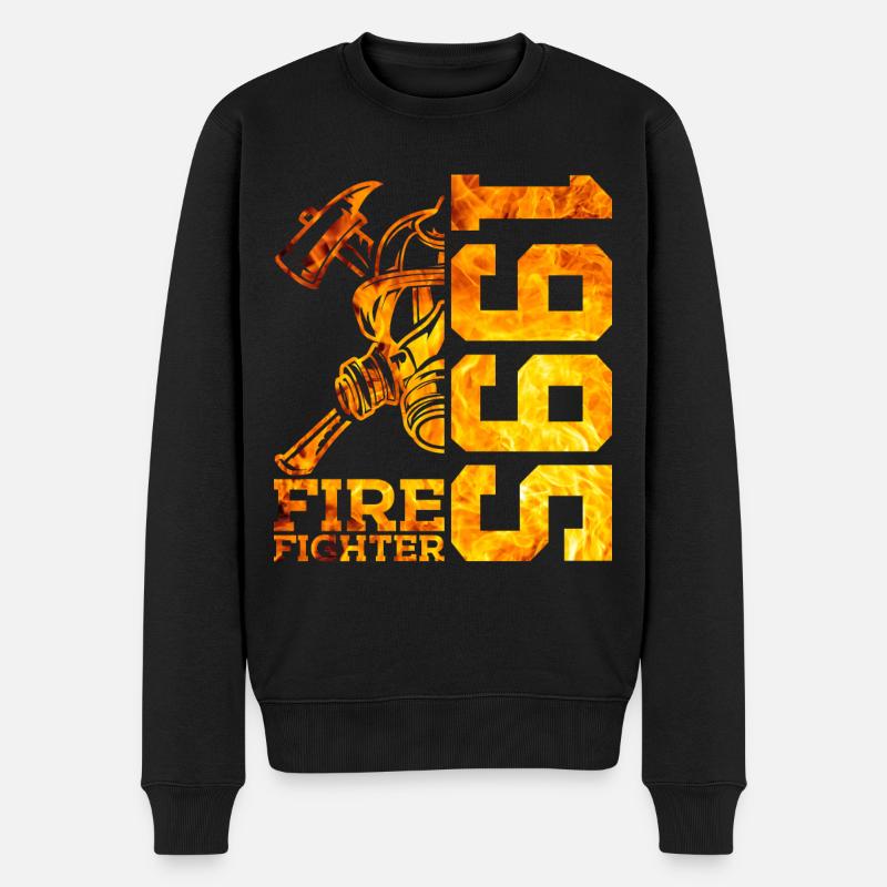 31. GEBURTSTAG FEUERWEHR 1995 - Männer Premium Bio Pullover - Schwarz