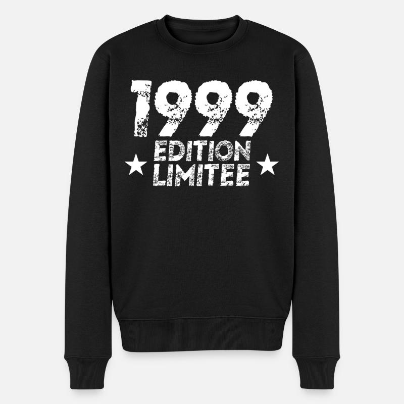 Vintage 1999 Limited Edition Geburtstagsgeschenk - Männer Premium Bio Pullover - Schwarz