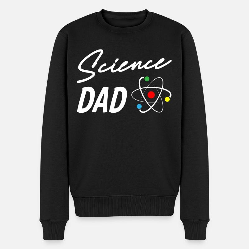 Science Dad - Männer Premium Bio Pullover - Schwarz