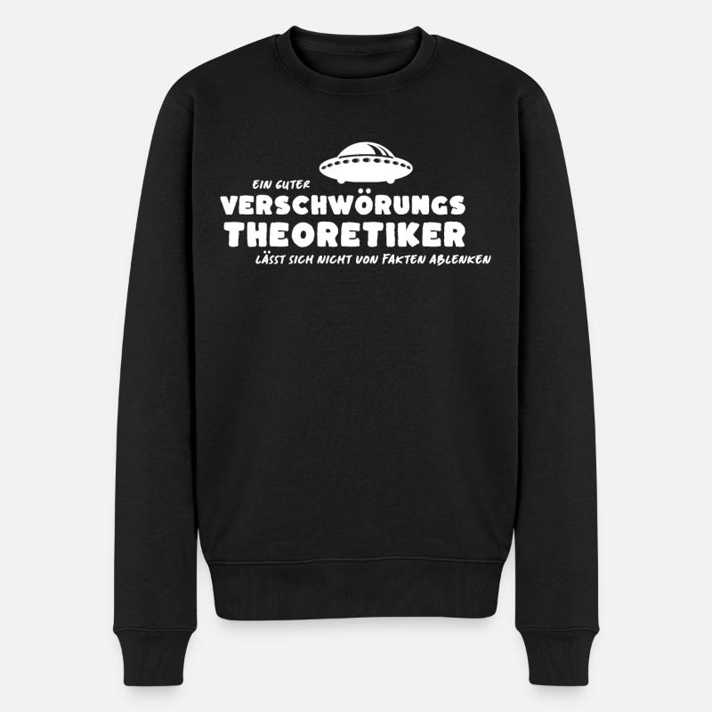 gute Verschwörungstheoretiker - Männer Premium Bio Pullover - Schwarz
