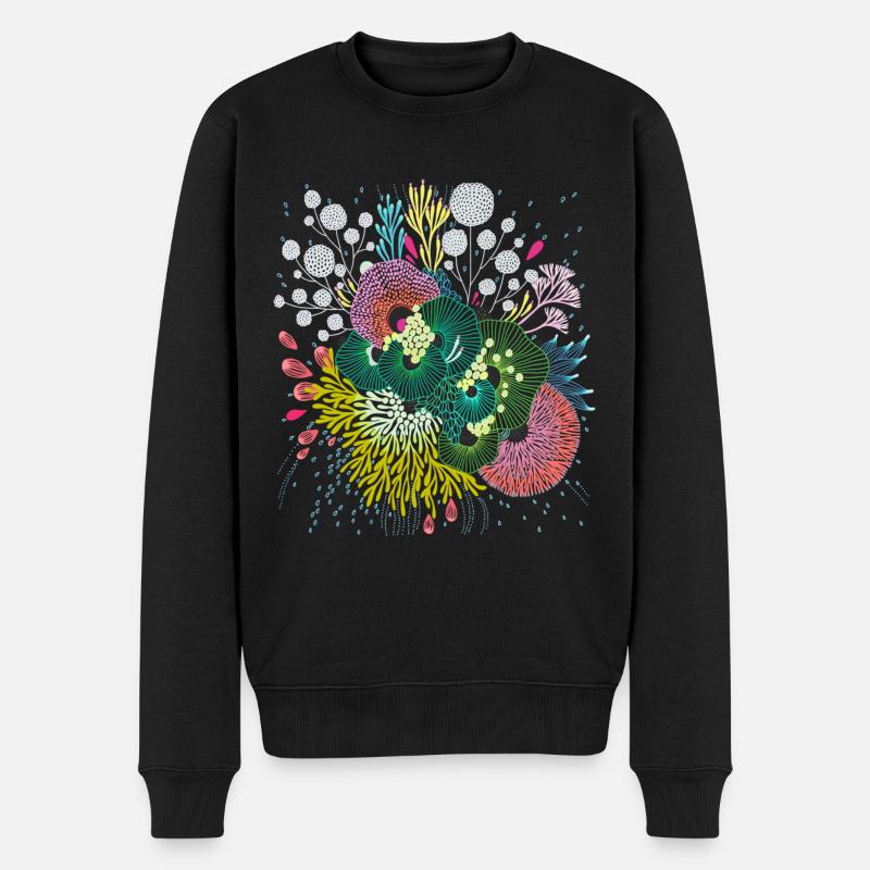 Monde sous-marin - Pull Premium bio Homme - noir