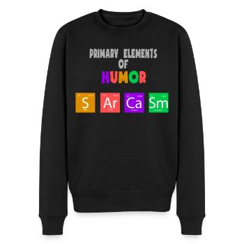 Primary Elements of Humor Sarcasm Chemistry Shirt - Männer Premium Bio Pullover - Schwarz - Vorne - Nico (187cm)