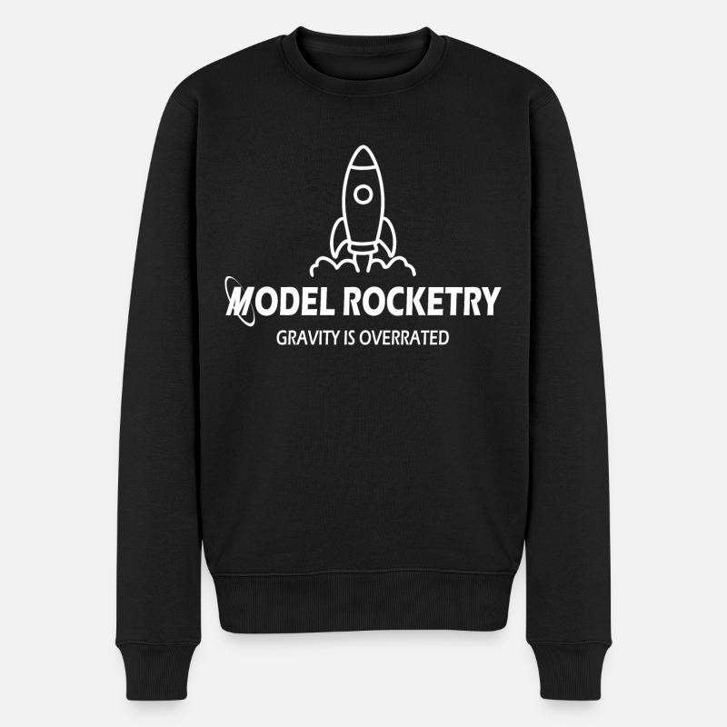 Rockets Model Making Space Technology - Men's Premium Organic Jumper - black