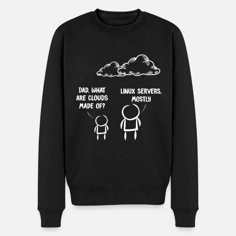 Computer IT Joke Funny Programmer Geek Linux - Maglione ecologico premium da uomo - nero