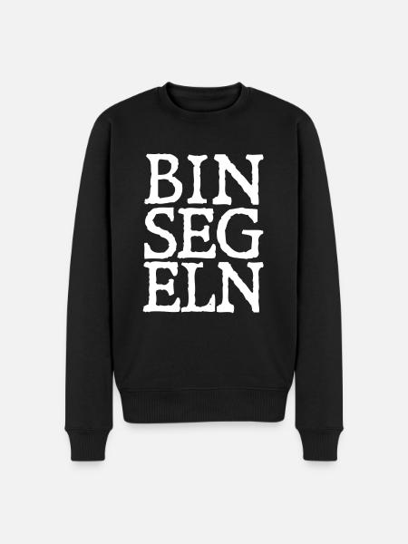 Bin segeln! - Männer Premium Bio Pullover - Schwarz