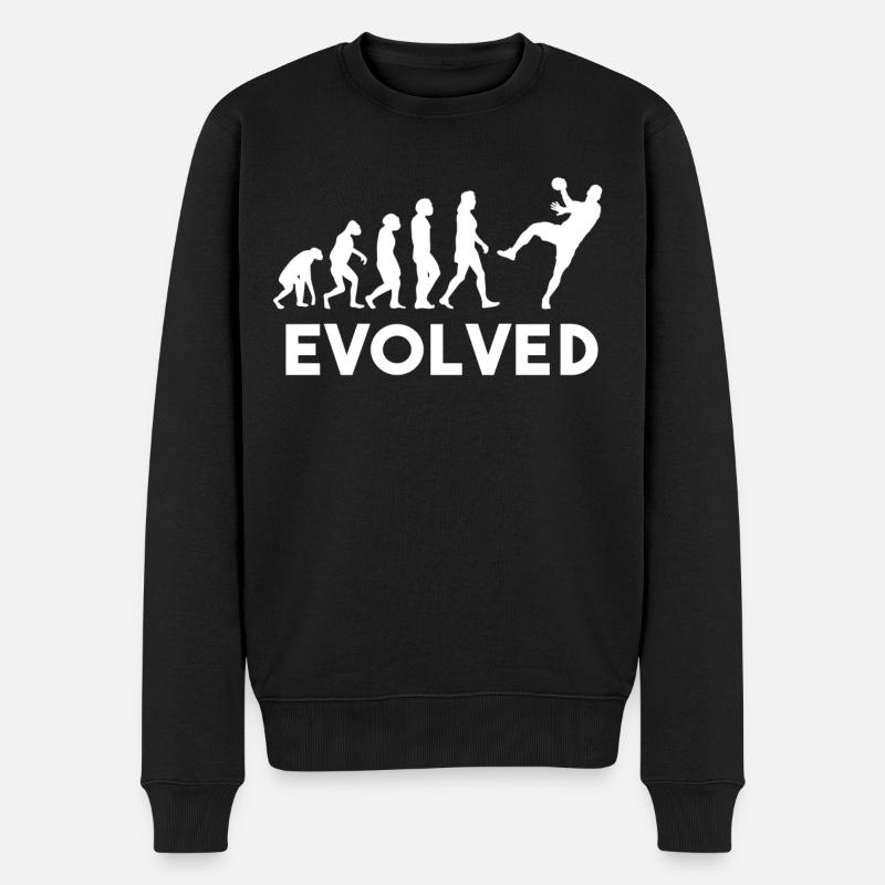 handball evolution - Männer Premium Bio Pullover - Schwarz