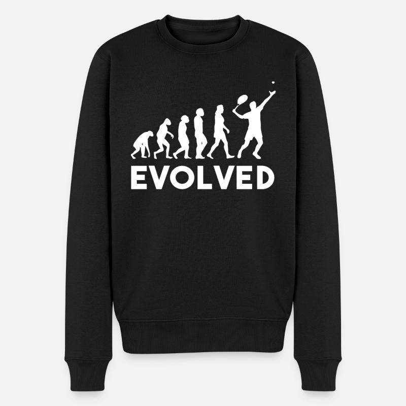 tennis evolution - Männer Premium Bio Pullover - Schwarz