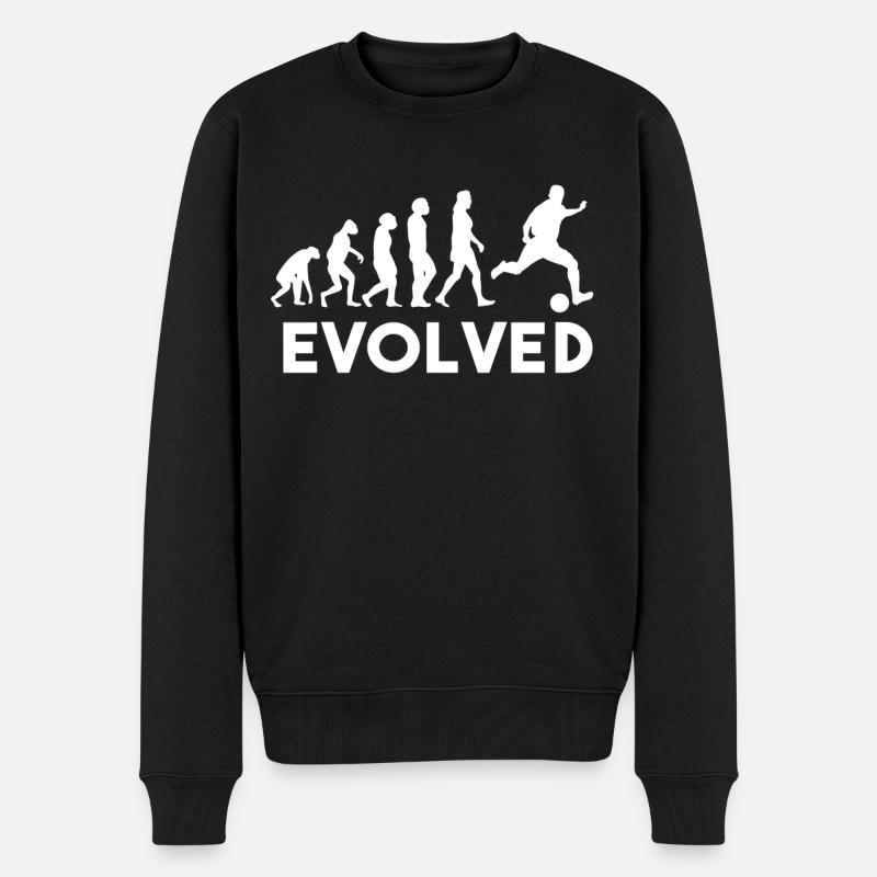 Évolution du football - Pull Premium bio Homme - noir