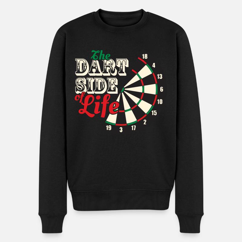Dart The Dart side of Life Dartscheibe Dartboard - Männer Premium Bio Pullover - Schwarz