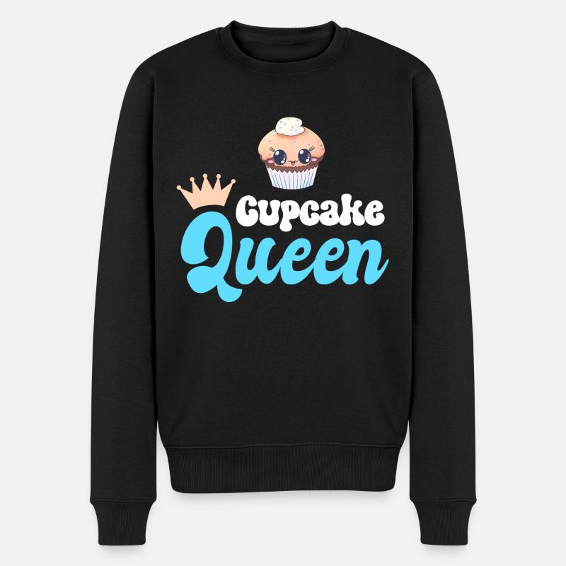 Cupcake Baking Baker - Men's Premium Organic Jumper - black