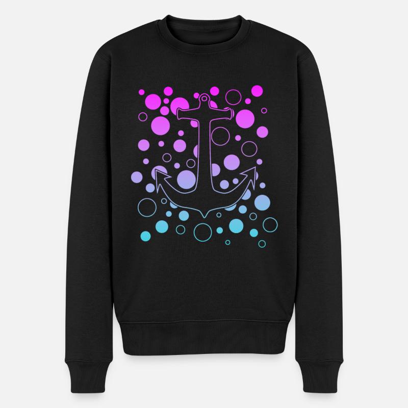 Kapitän - Männer Premium Bio Pullover - Schwarz