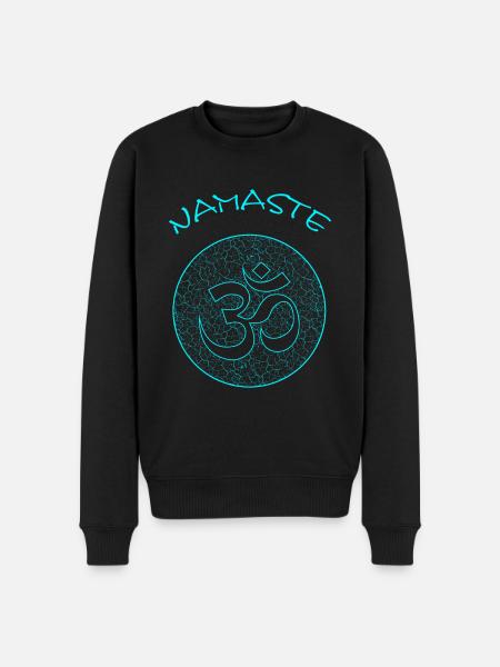 Namste - Männer Premium Bio Pullover - Schwarz