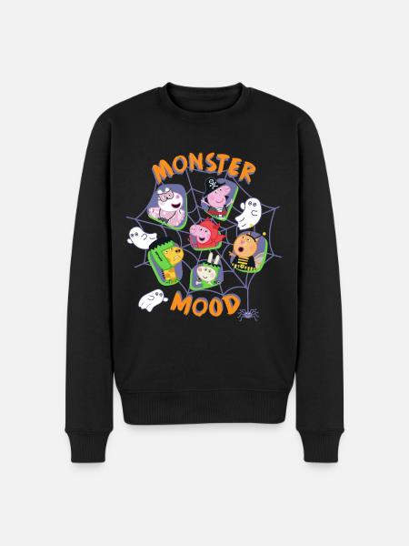 Peppa Pig Ontwerp Monster Mood Halloween - Mannen Premium Bio sweater - zwart