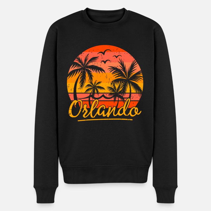 Orlando - Männer Premium Bio Pullover - Schwarz