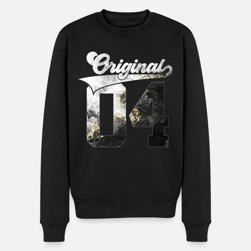 22. GEBURTSTAG 2004 ORIGINAL 04 - Männer Premium Bio Pullover - Schwarz