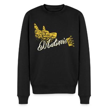 Malinois Design Shirt - Männer Premium Bio Pullover - Schwarz - Vorne - Nico (187cm)