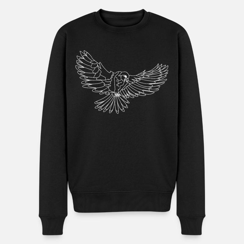 Un oiseau de proie - Pull Premium bio Homme - noir