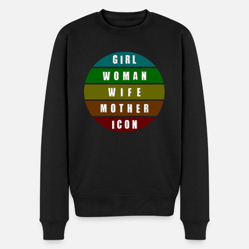 Mode de vie féminin - Pull Premium bio Homme - noir