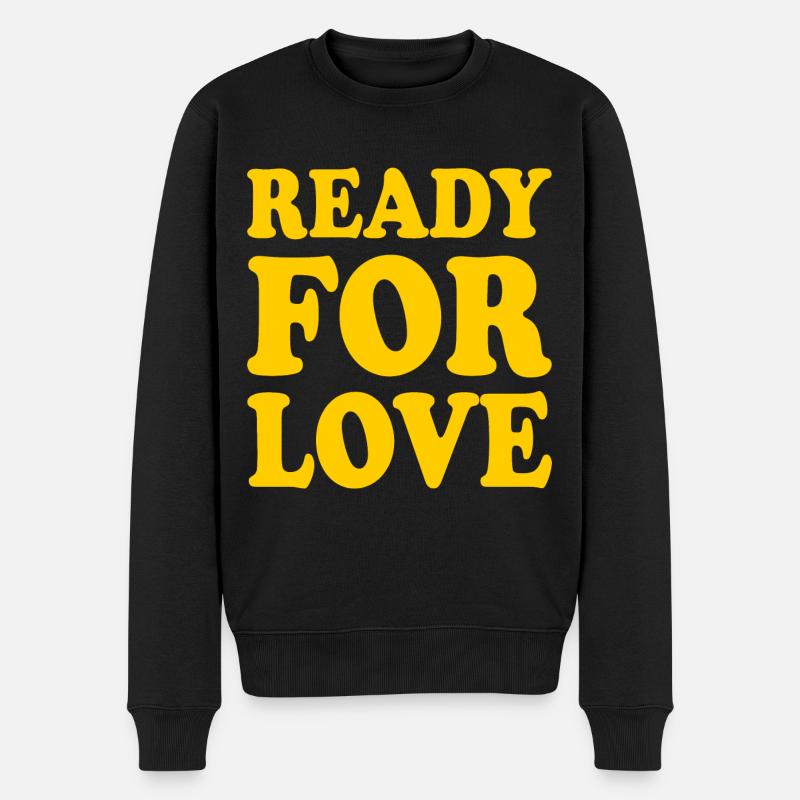 Ready for love - Pull Premium bio Homme - noir