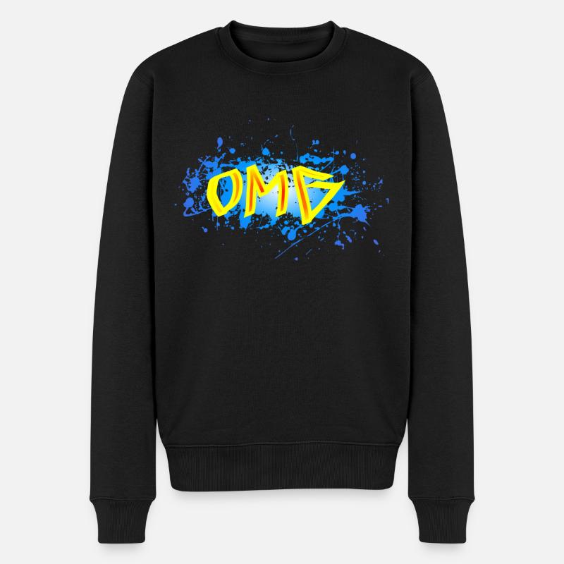 OMG - Männer Premium Bio Pullover - Schwarz