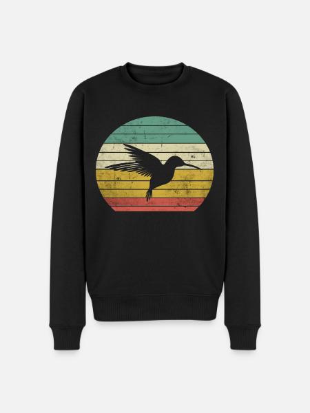 Conception de colibri - Pull Premium bio Homme - noir