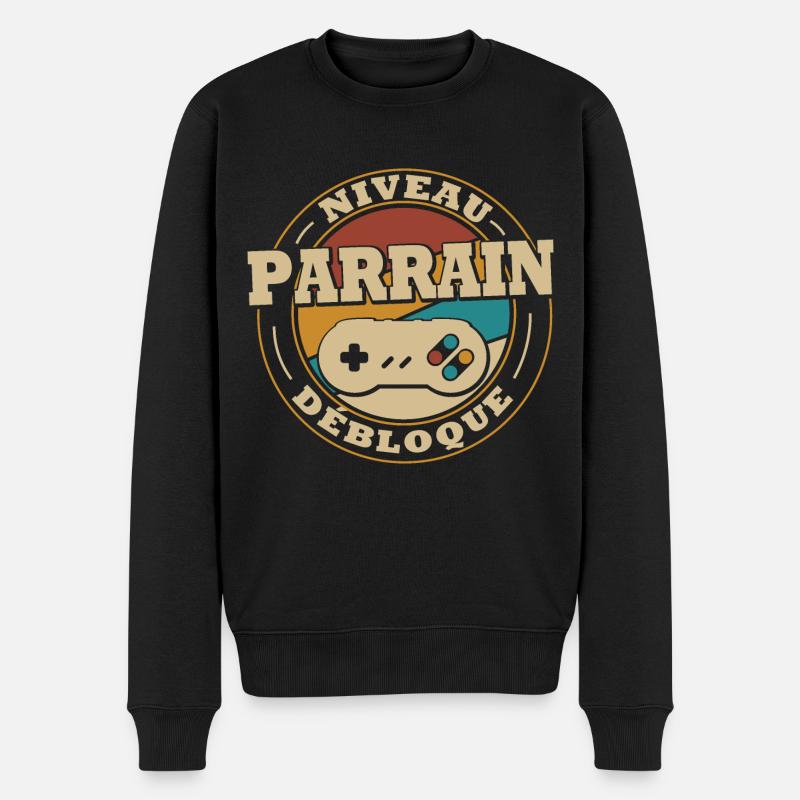 Sponsoren-Level freischalten - Männer Premium Bio Pullover - Schwarz