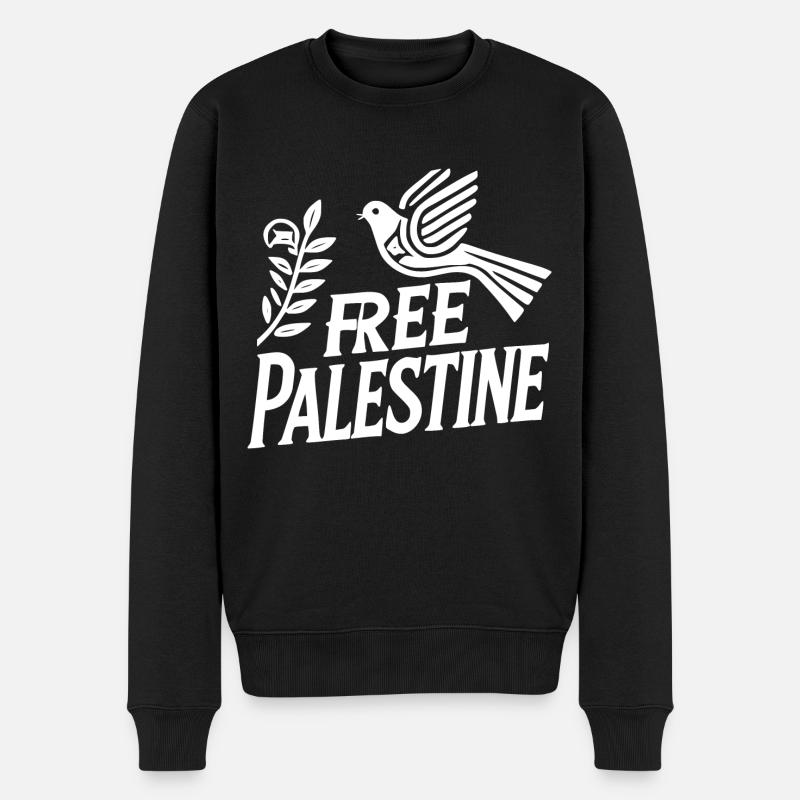 Free palestine - Pull Premium bio Homme - noir