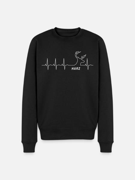 Harz - Männer Premium Bio Pullover - Schwarz