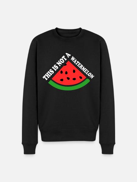 THIS IS NOT A WATERMELON - Men's Premium Organic Jumper - black