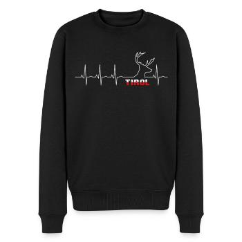 Tyrol - Men's Premium Organic Jumper - black - Front - Nico (187cm)