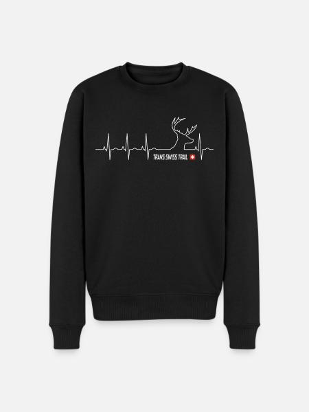 Trans Swiss Trail - Men's Premium Organic Jumper - black