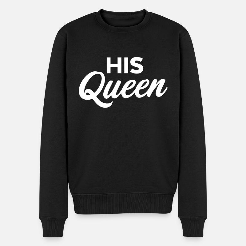 Sa reine - Pull Premium bio Homme - noir