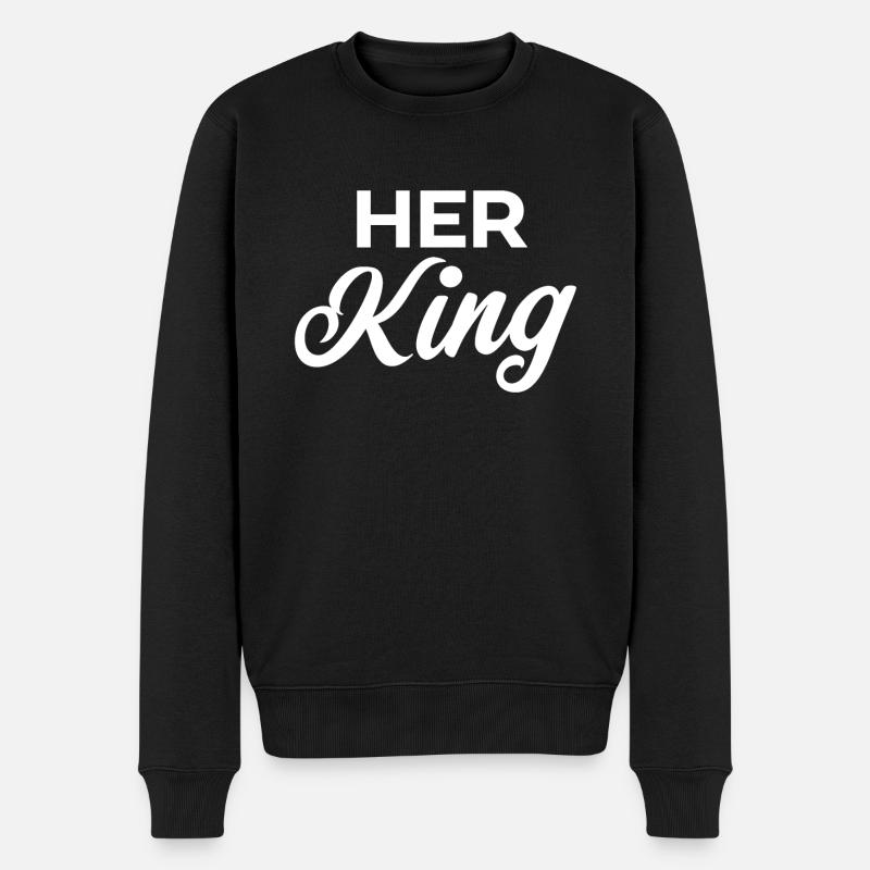 Son roi - Pull Premium bio Homme - noir