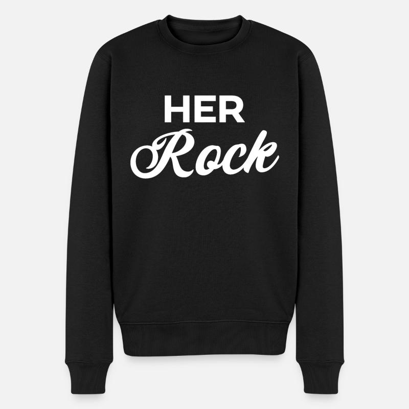 Ihr Fels - Männer Premium Bio Pullover - Schwarz