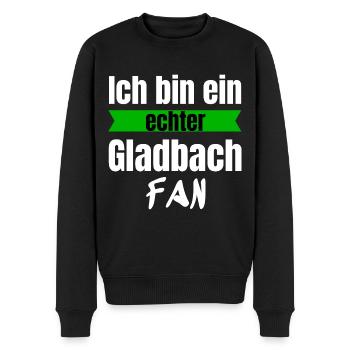 Mönchengladbach Gladbacher - Männer Premium Bio Pullover - Schwarz - Vorne - Nico (187cm)