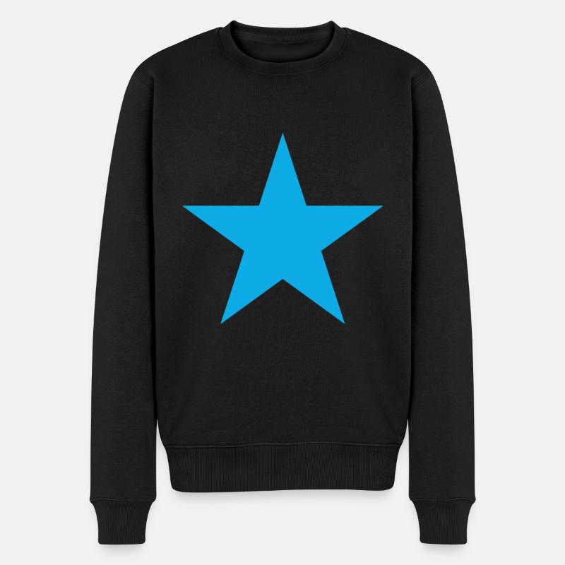 étoile bleue, étoile bleue - Pull Premium bio Homme - noir