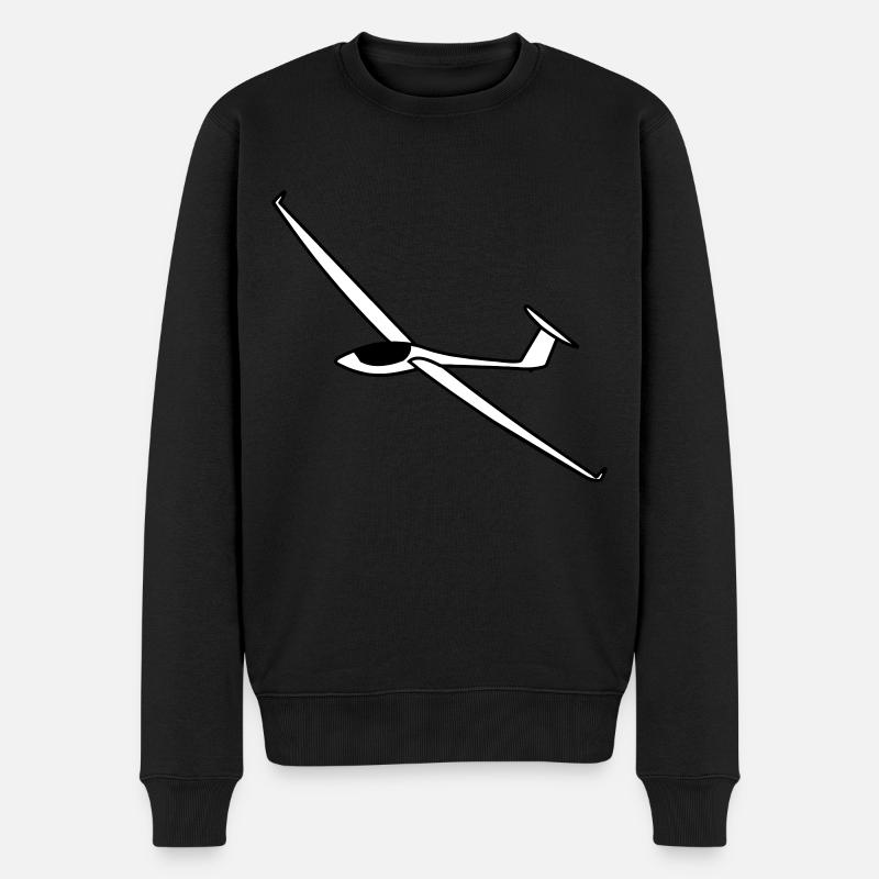 segelflugzeug asw27 - Männer Premium Bio Pullover - Schwarz