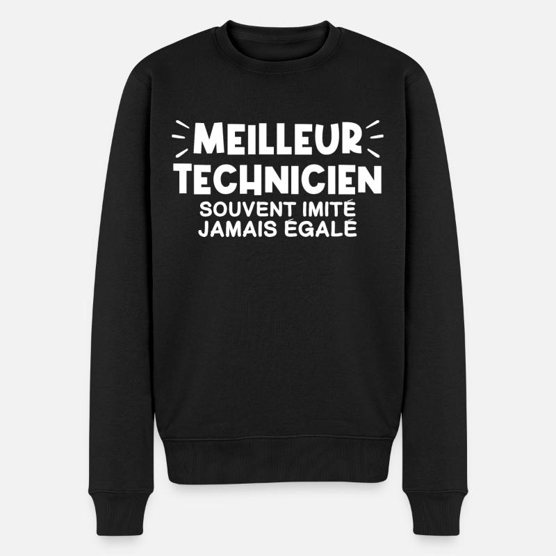 Je suis le meilleur technicien - Pull Premium bio Homme - noir