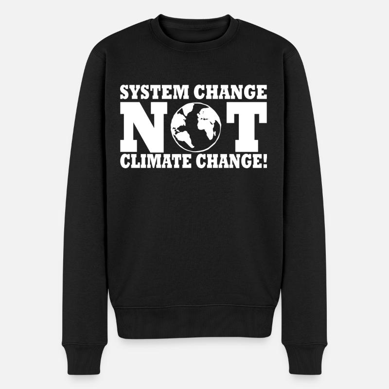 system change not climate change - Pull Premium bio Homme - noir