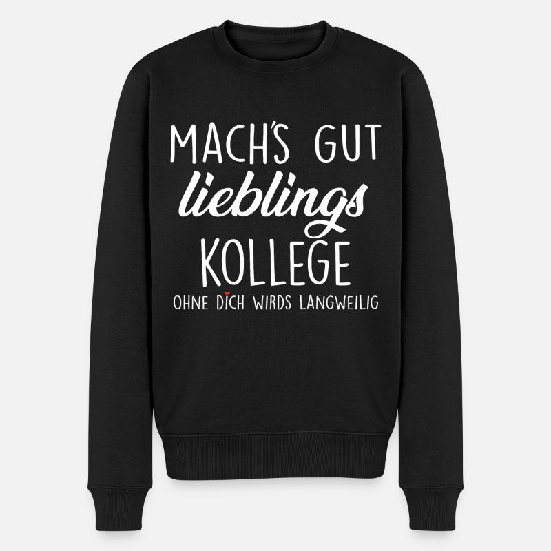 Mach's Gut Lieblings Kollege - Männer Premium Bio Pullover - Schwarz